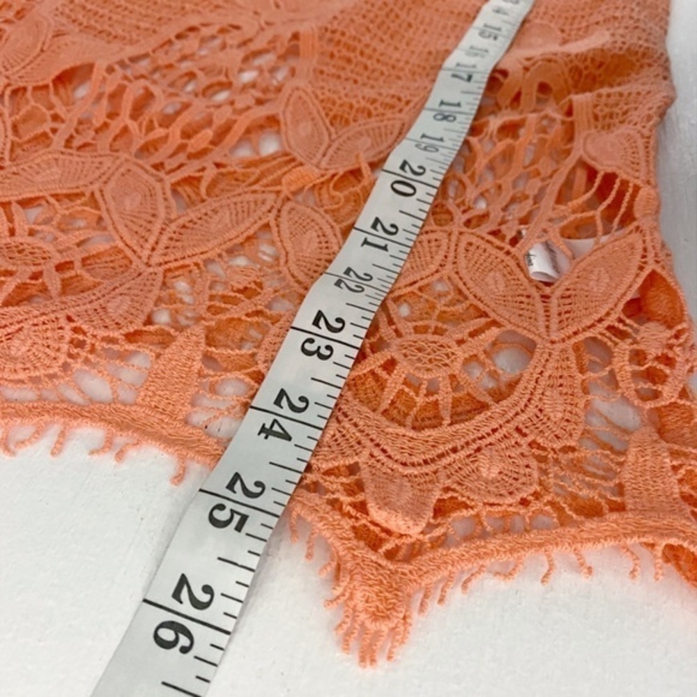 Alya Orange Crochet Lace Bohemian Tank Top NWT - Picture 6 of 7